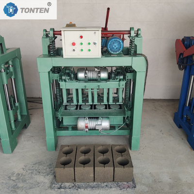 Mesin cetakan blok semi-otomatis Sistem kontrol PLC Mesin batu bata