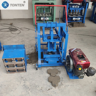 Diesel Blok Brick Membuat Mesin Tanah liat Cement Brick Membuat Mesin