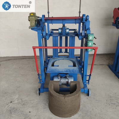 Direct Push kecil portabel batu bata membuat mesin bulat baik batu bata membuat mesin