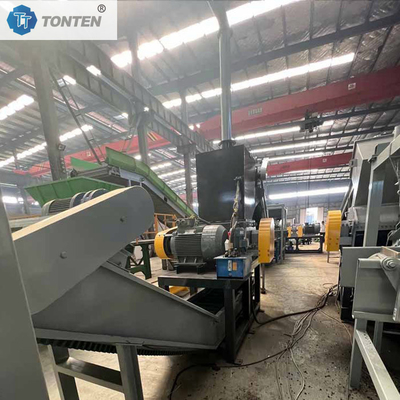 Garis produksi pengolahan karet ban efisiensi tinggi untuk penggunaan kembali limbah