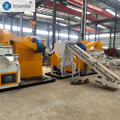 Tembaga Kabel Granulator Mesin Tembaga dilapisi kawat Sorting jalur