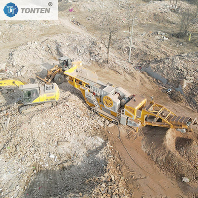 Penghancur Limbah Konstruksi Penghancur Beton Brick Produksi Daur Ulang