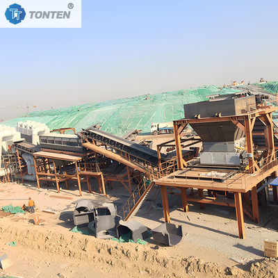 Marmer Beton Pebble Crushing Crusher Daur Ulang Sorting Line
