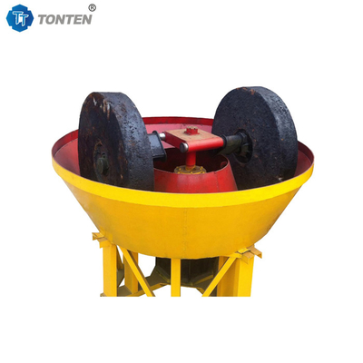 Mesin Penggilingan Emas Model 1200B Tambang Emas Wet Pan Mill di Sudan