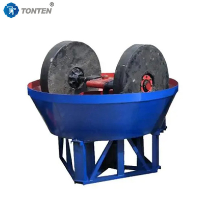 Mineral Bijih Besi Emas Perak Wet Pan Mill Emas Grinding Mill Mesin