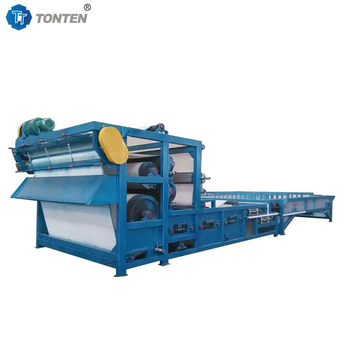 Limbah Dewatering Belt Filter Press Mesin Konsentrasi Filter Press