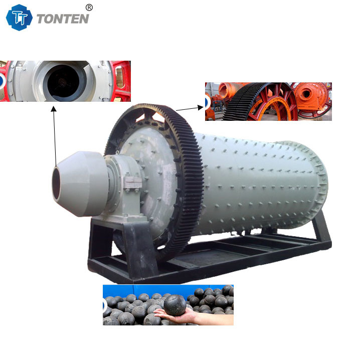 Pengolahan Mineral Horisontal Bijih Besi Ball Mill Grid Tipe 900x3000