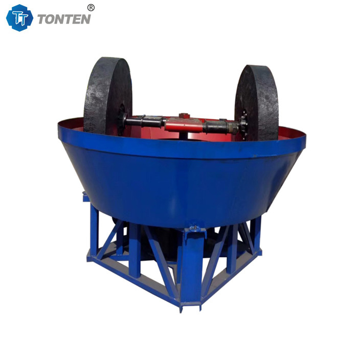 Mesin Penggilingan Pabrik Emas Pemisah Gravitasi Perak Seng Penggilingan Basah Pan Mill