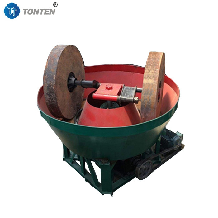 Mineral Bijih Besi Emas Perak Wet Pan Mill Emas Grinding Mill Mesin