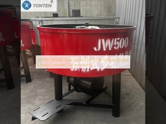 JW750 JW1000 Tipe Flat Mouth Mixer Multifungsi Campuran Beton Cement Mortar