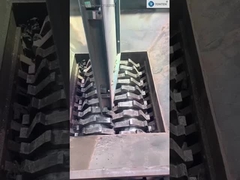 Penghancur Pakaian Ban Bekas Sampah Plastik Penghancur Poros Ganda